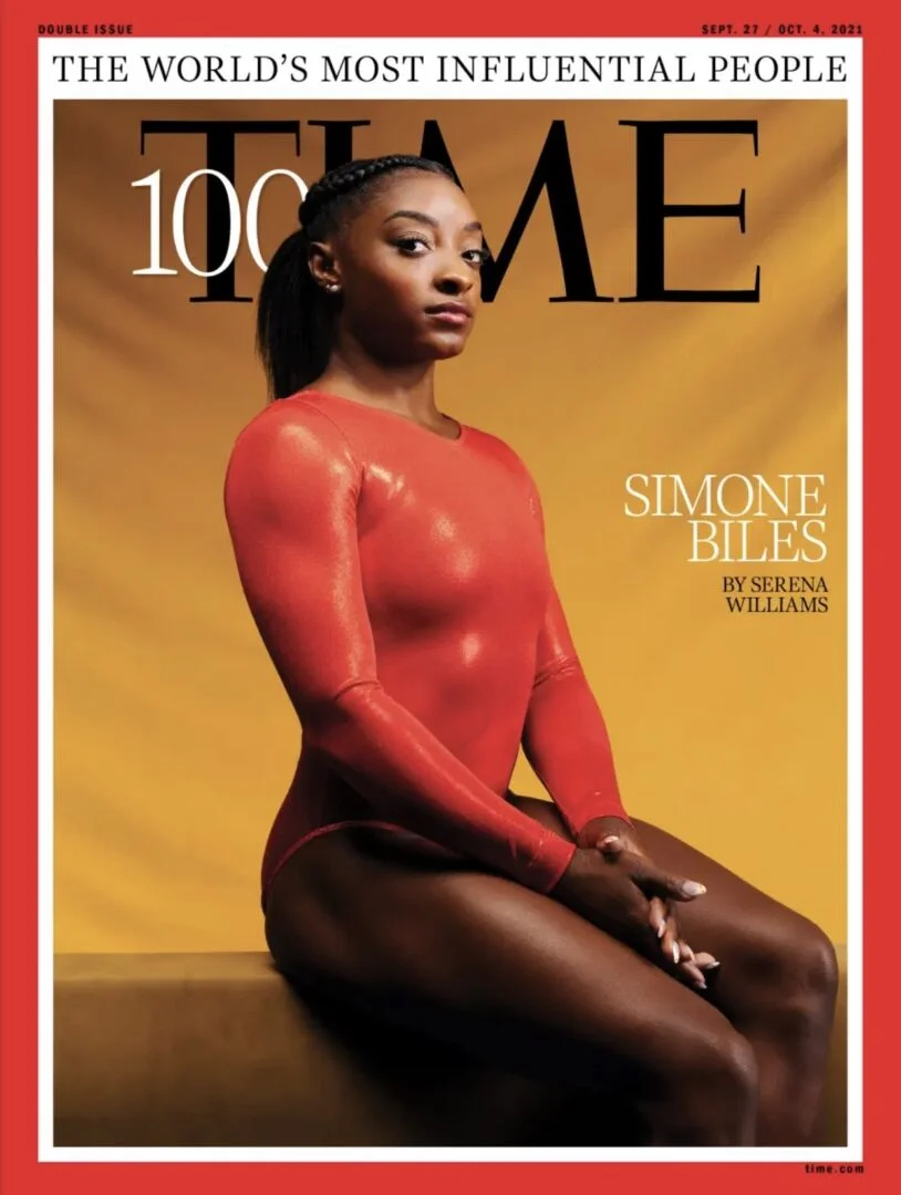 time 100 magazine picked VCI Artists' styling for SIMONE BILES